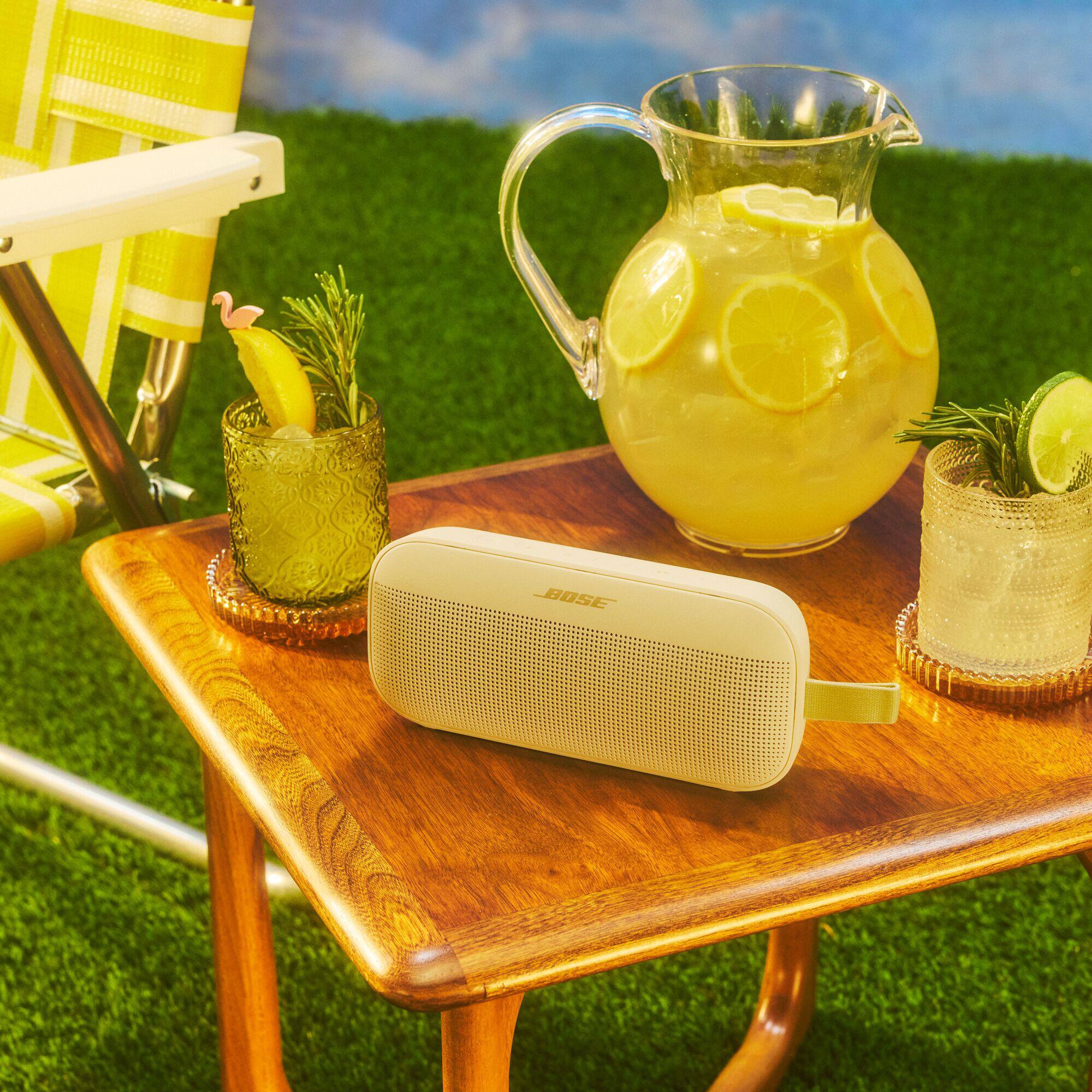 Alt View 4. Bose - SoundLink Flex (2nd Gen) Portable Bluetooth Speaker with Waterproof/Dustproof Design - Citrus Yellow.