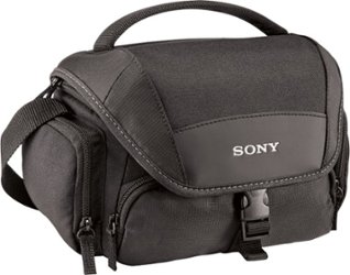 Sony - LCSU21 Soft Carrying Case - Black - Angle_Zoom