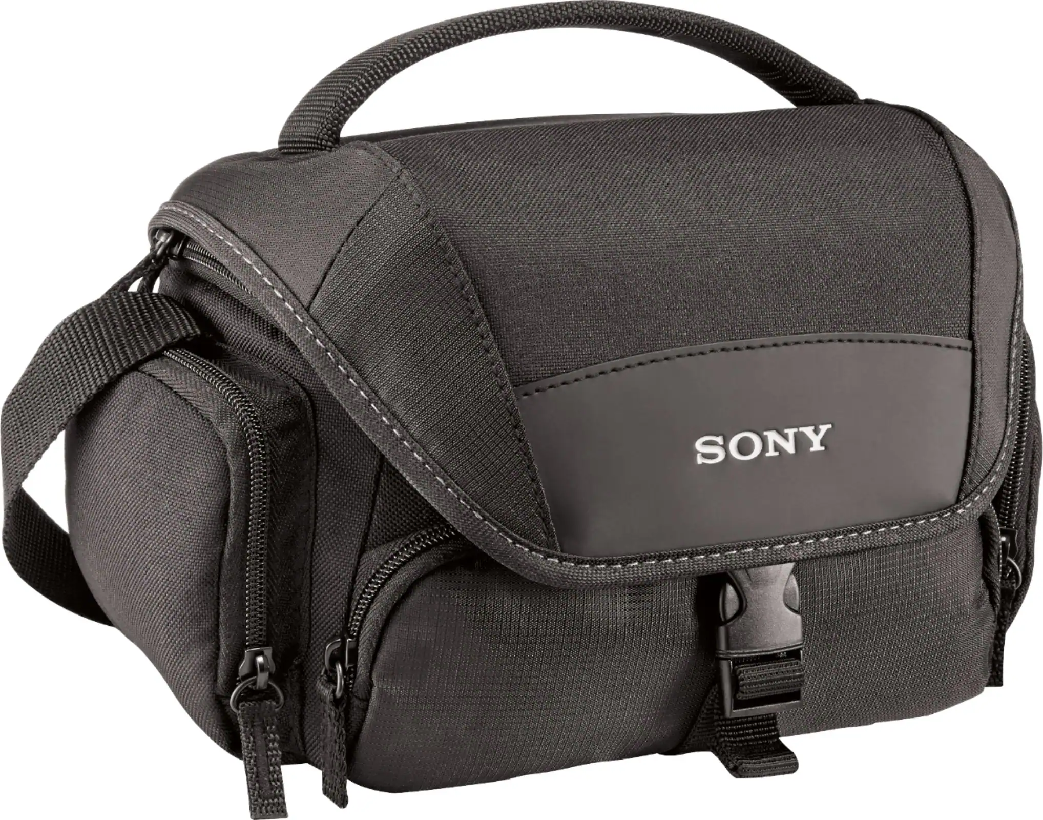 Angle. Sony - LCSU21 Soft Carrying Case - Black.