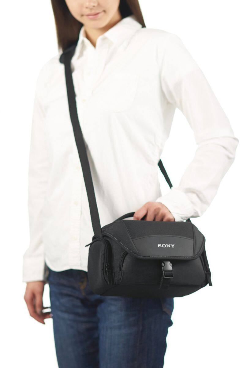 Alt View 13. Sony - LCSU21 Soft Carrying Case - Black.