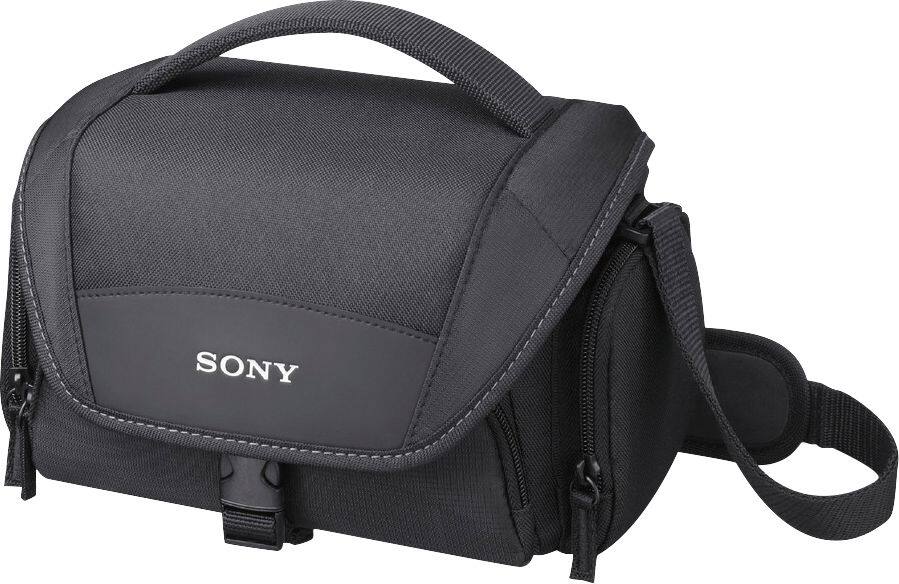Left. Sony - LCSU21 Soft Carrying Case - Black.