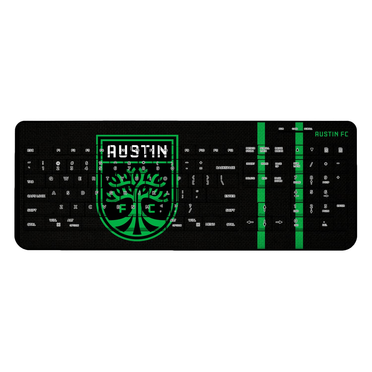 Keyscaper - Austin FC Team Stripe Wireless Keyboard - Multicolor
