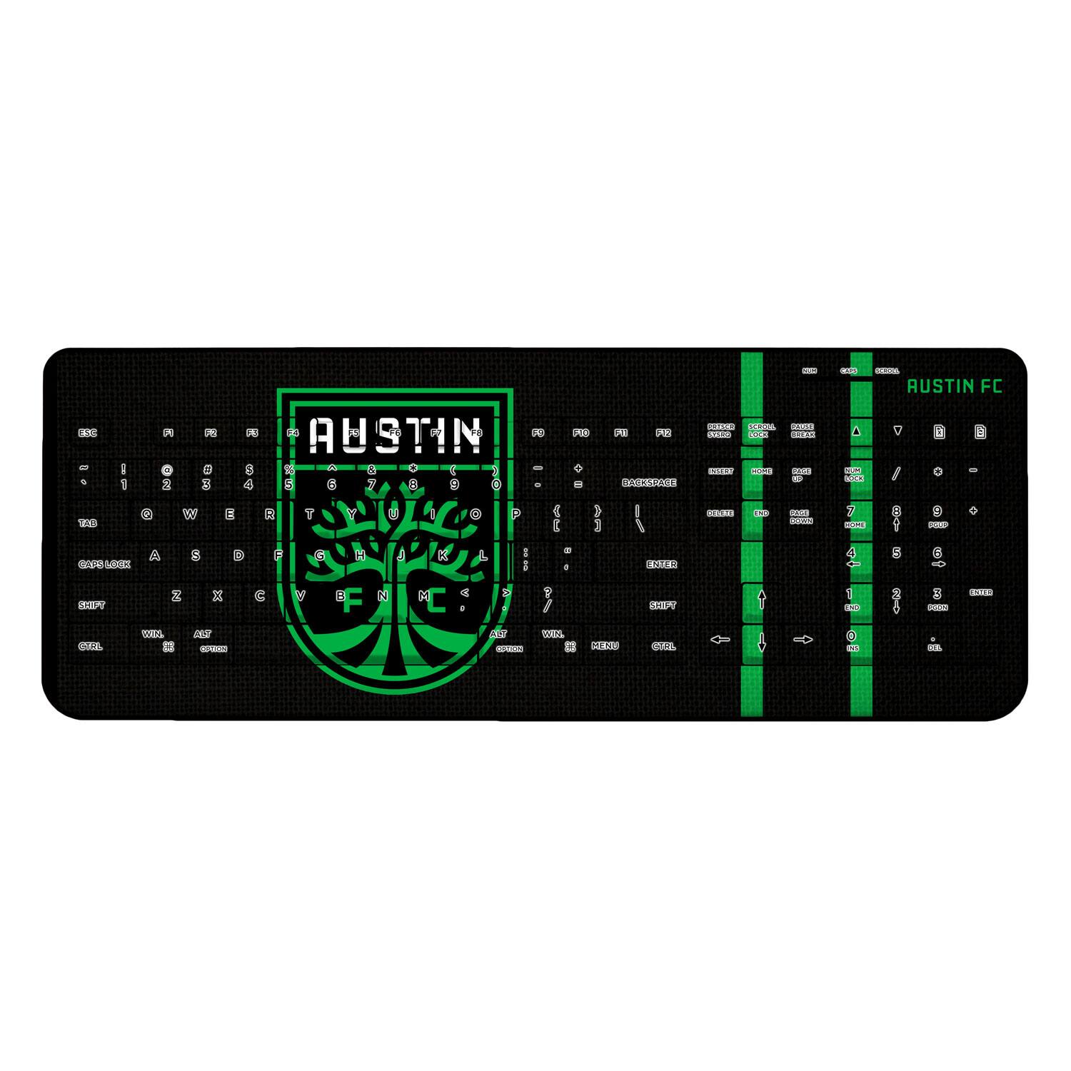 Keyscaper - Austin FC Team Stripe Wireless Keyboard - Multicolor