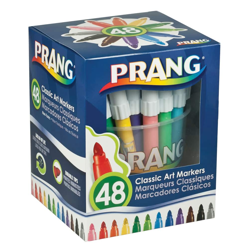 Prang - Art Markers Washable 48 Colors - 12 Colors
