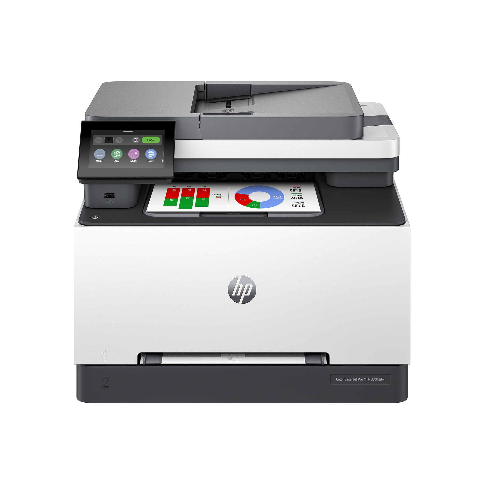 HP Color LaserJet Pro MFP M331fdw
- Home
- Copy
- Scan
- Print
- Fax
2015
G045
hp
1
2
okor
Laserjet
N
130hde
25.4
2018
691
691