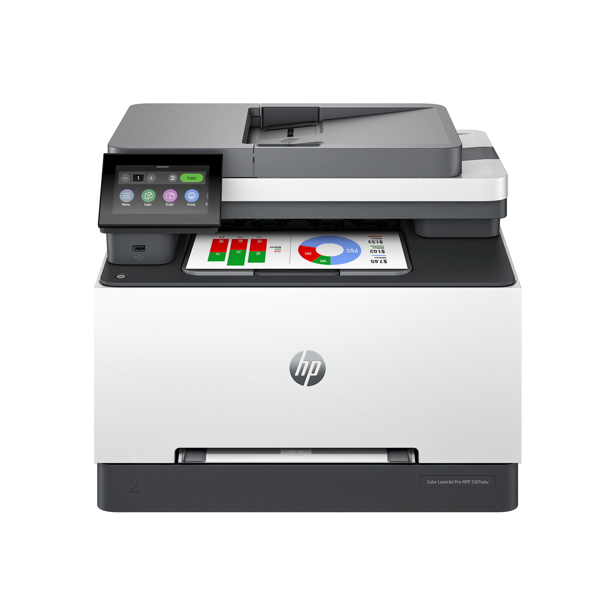 HP Color LaserJet Pro MFP M331fdw
- Home
- Copy
- Scan
- Print
- Fax
2015
G045
hp
1
2
okor
Laserjet
N
130hde
25.4
2018
691
691