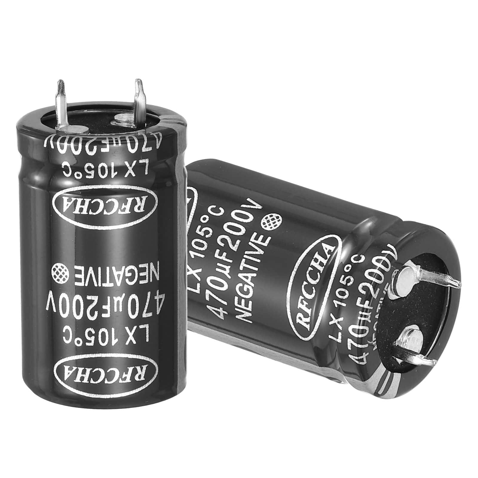 Unique Bargains - 200V 470uF Snap-in Electrolytic Capacitor, 2pcs, 36.5x22mm, for Audio/Filter/Appliances - Black price history on PriceWatchPro
