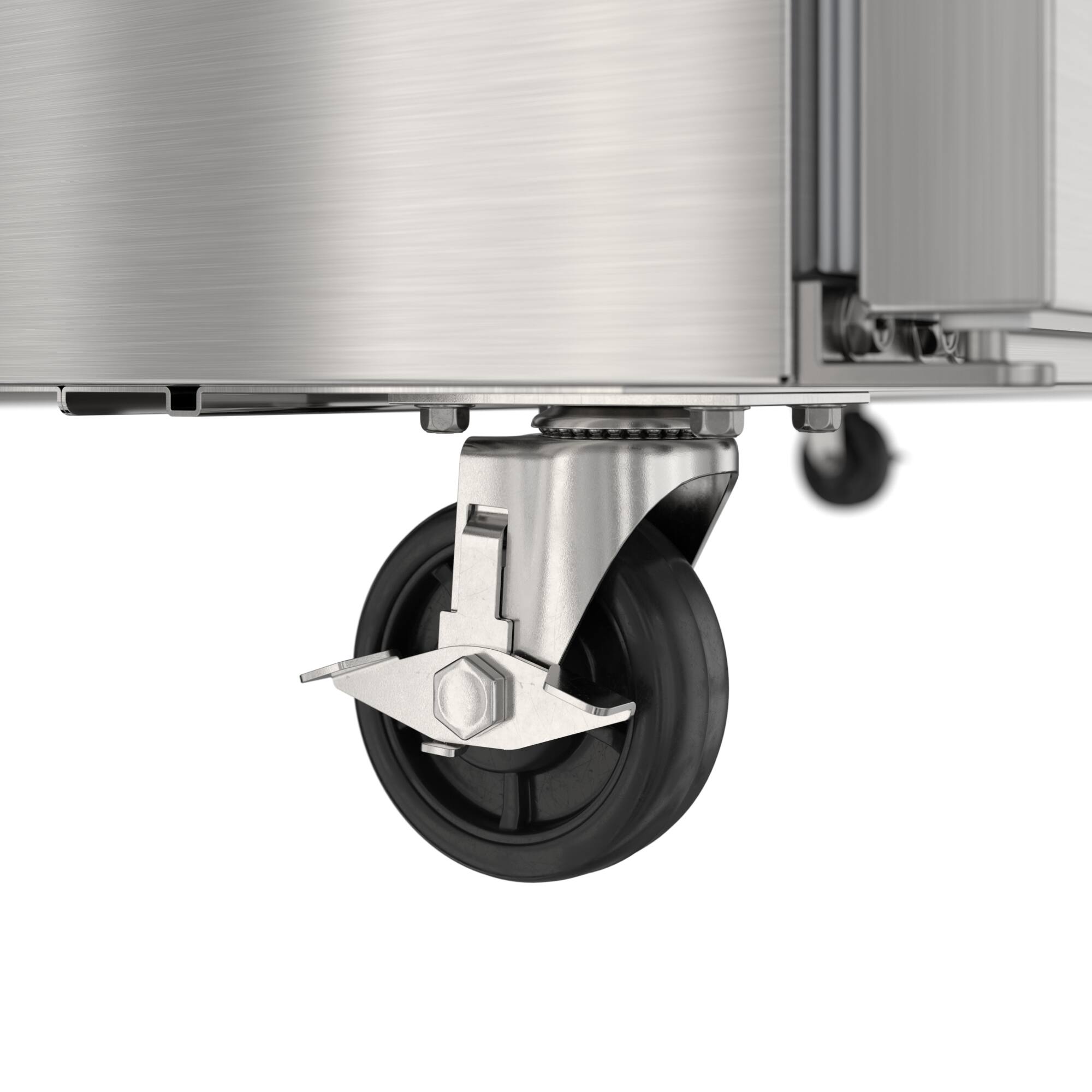 Alt View 8. Koolmore - 60 in. Commercial 2-Door Refrigerated Salad and Sandwich Prep Table, 16 Pan Capacity and 18.4 Cu. Ft. of Storage - Stainless steel.