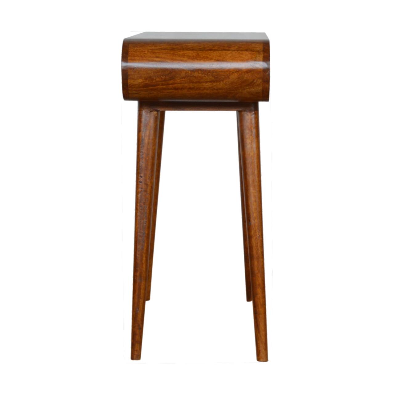 Alt View 4. Artisan Furniture - Chestnut London Console Table - Dark Brown.