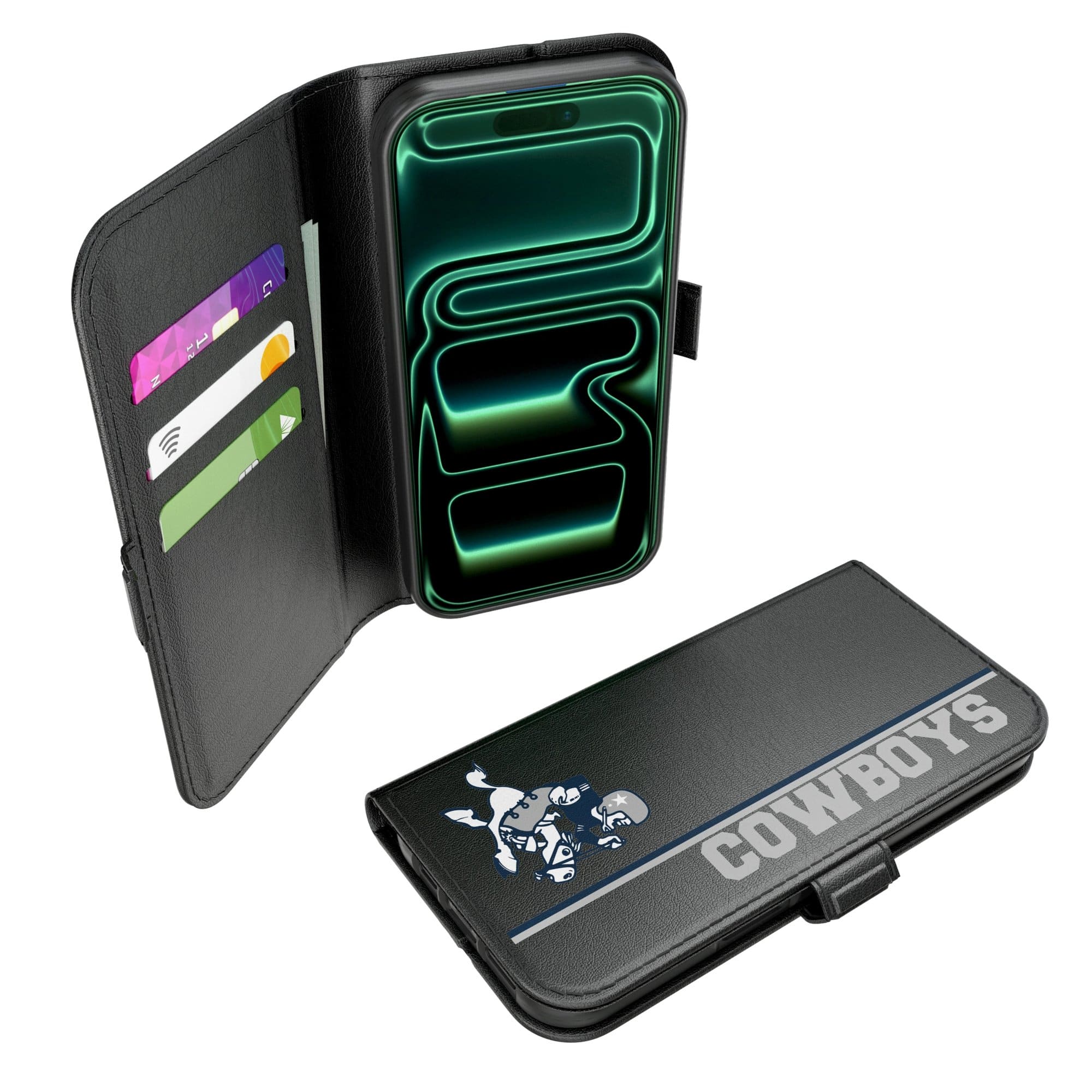 Keyscaper - NFL - Dallas Cowboys iPhone Folio 2.0 Case - 17 Pro Max - Black price history on PriceWatchPro