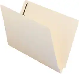 Smead Manufacturing - Smead End Tab Fastener Folders with Reinforced Straight Tabs 11 pt Manila Legal Size Manila Exterior 50 per Box