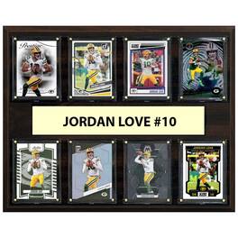C&I Collectibles - Jordan Love Green Bay Packers 12" x 15" Trading Card Plaque - Multicolor