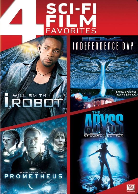  I, Robot/Independence Day/Prometheus/The Abyss [4 Discs] [DVD]