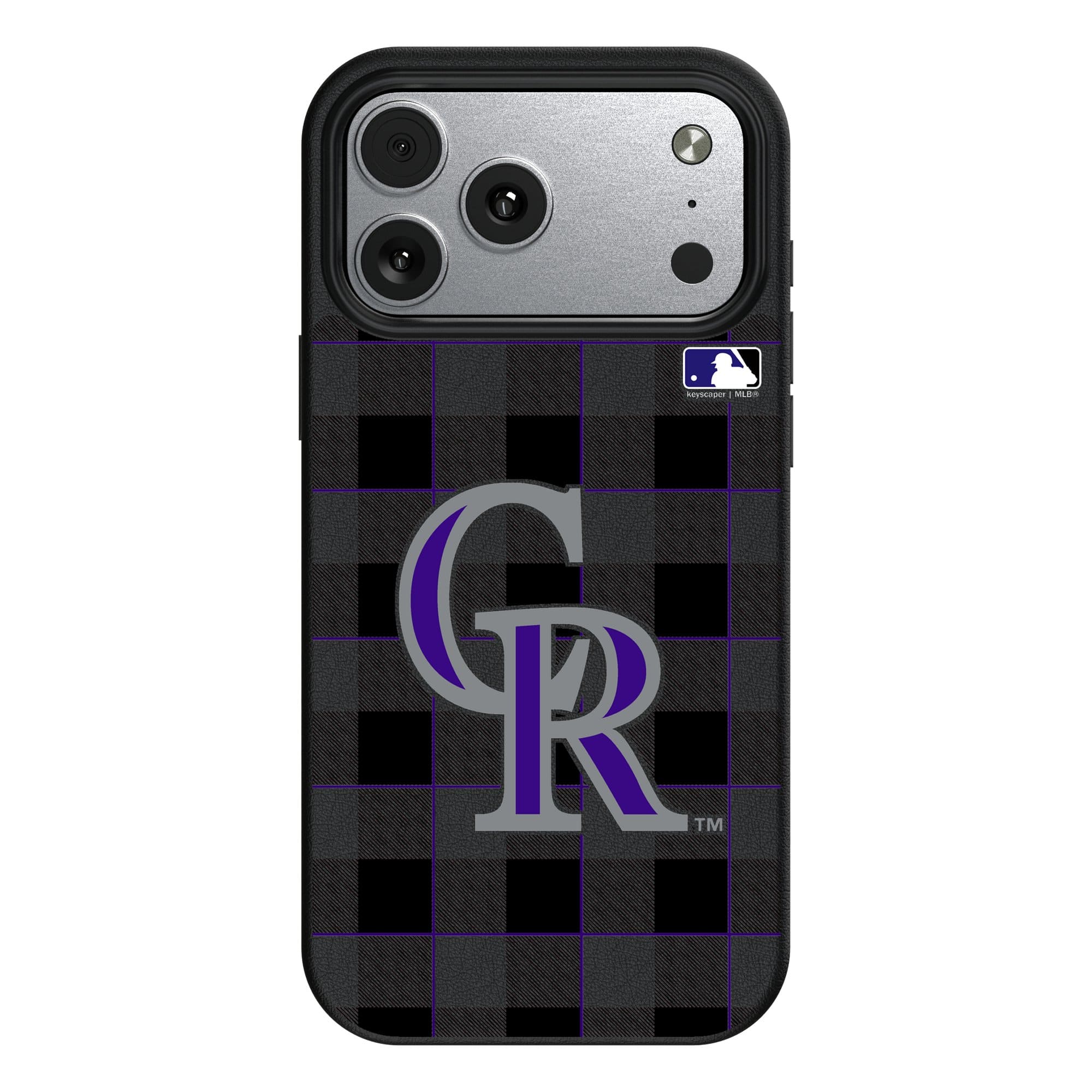 Keyscaper - MLB - Colorado Rockies Plaid Magnetic Bump iPhone Case - 17 Air - Black price history on PriceWatchPro