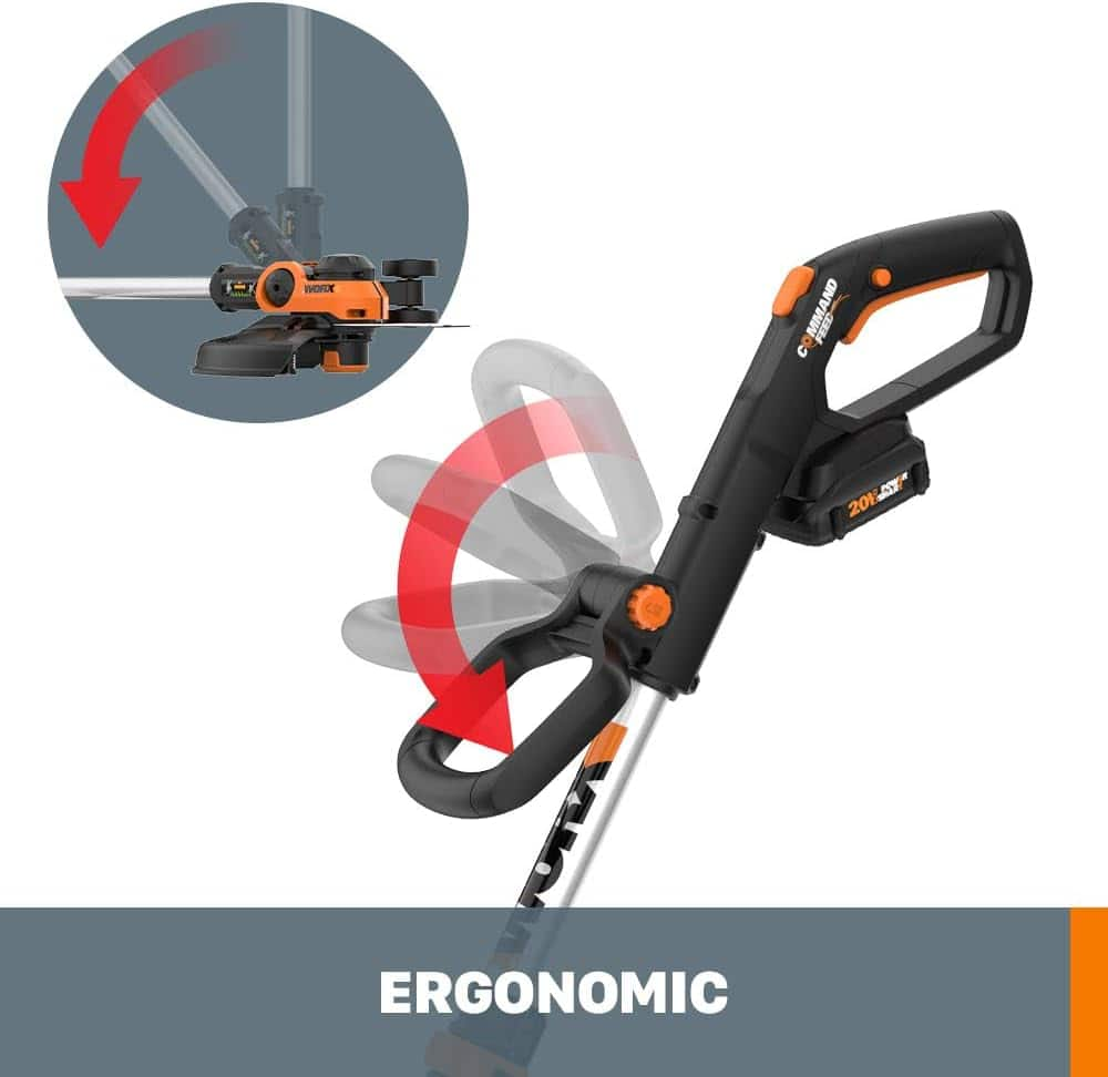 WORX – 20V 12″ Cordless Straight Shaft Grass Trimmer & Edger (1 x 2.0 Ah Battery and 1 x Charger) – Black Sansujyuku sansujyuku.com