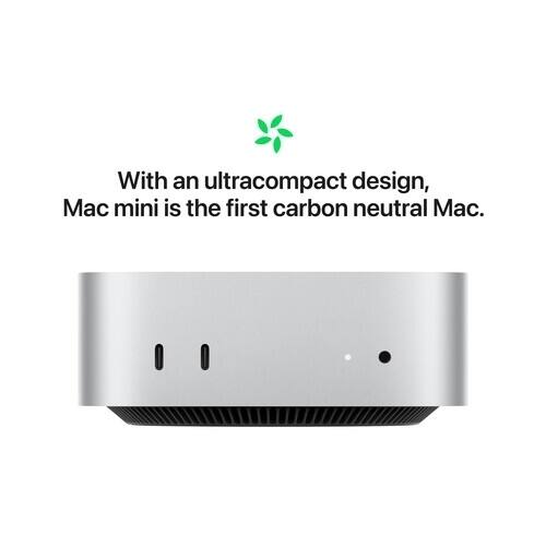 With an ultracompact design, Mac mini is the first carbon neutral Mac.