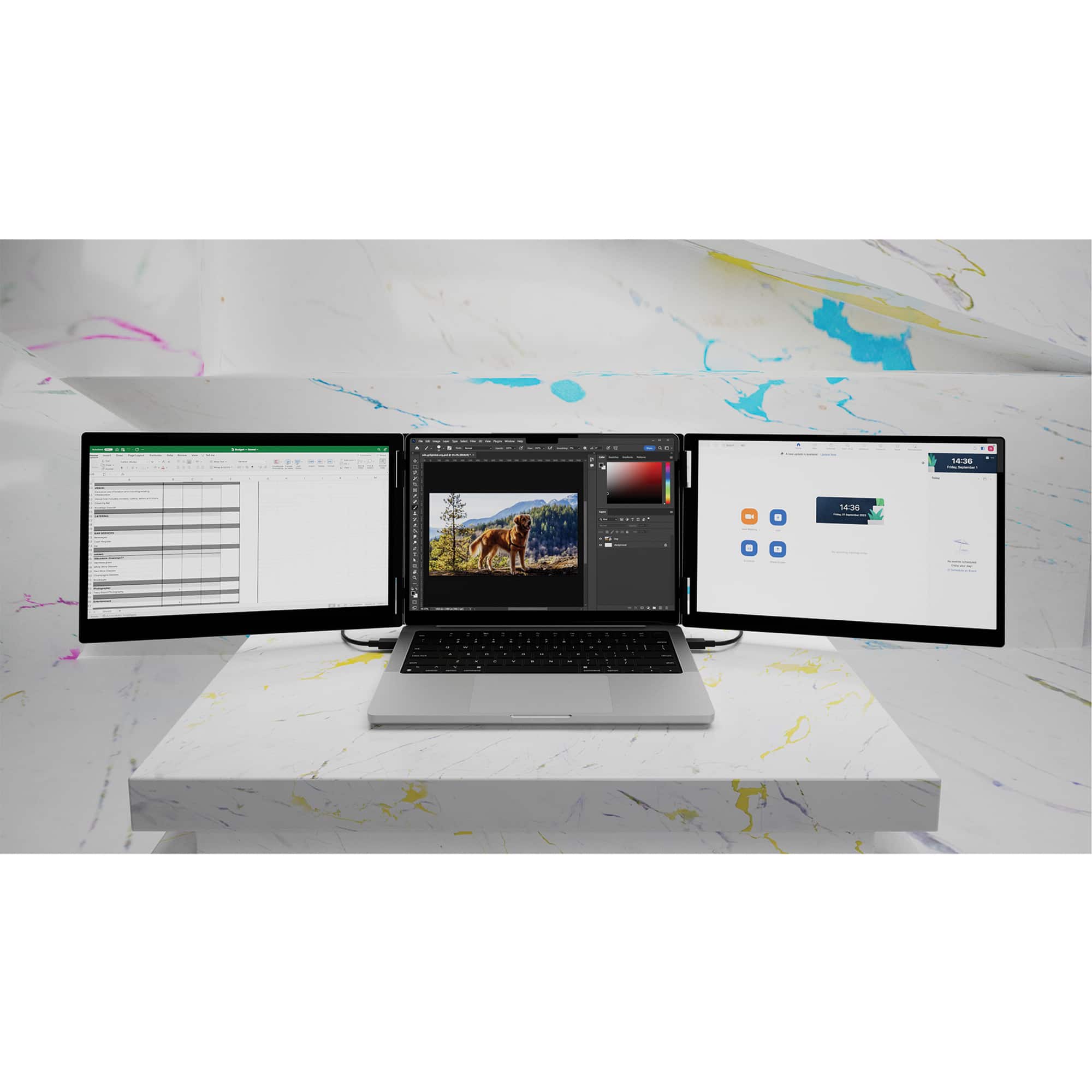 Alt View Zoom 7. Monduo - 14" LED Portable Monitor - Silver.