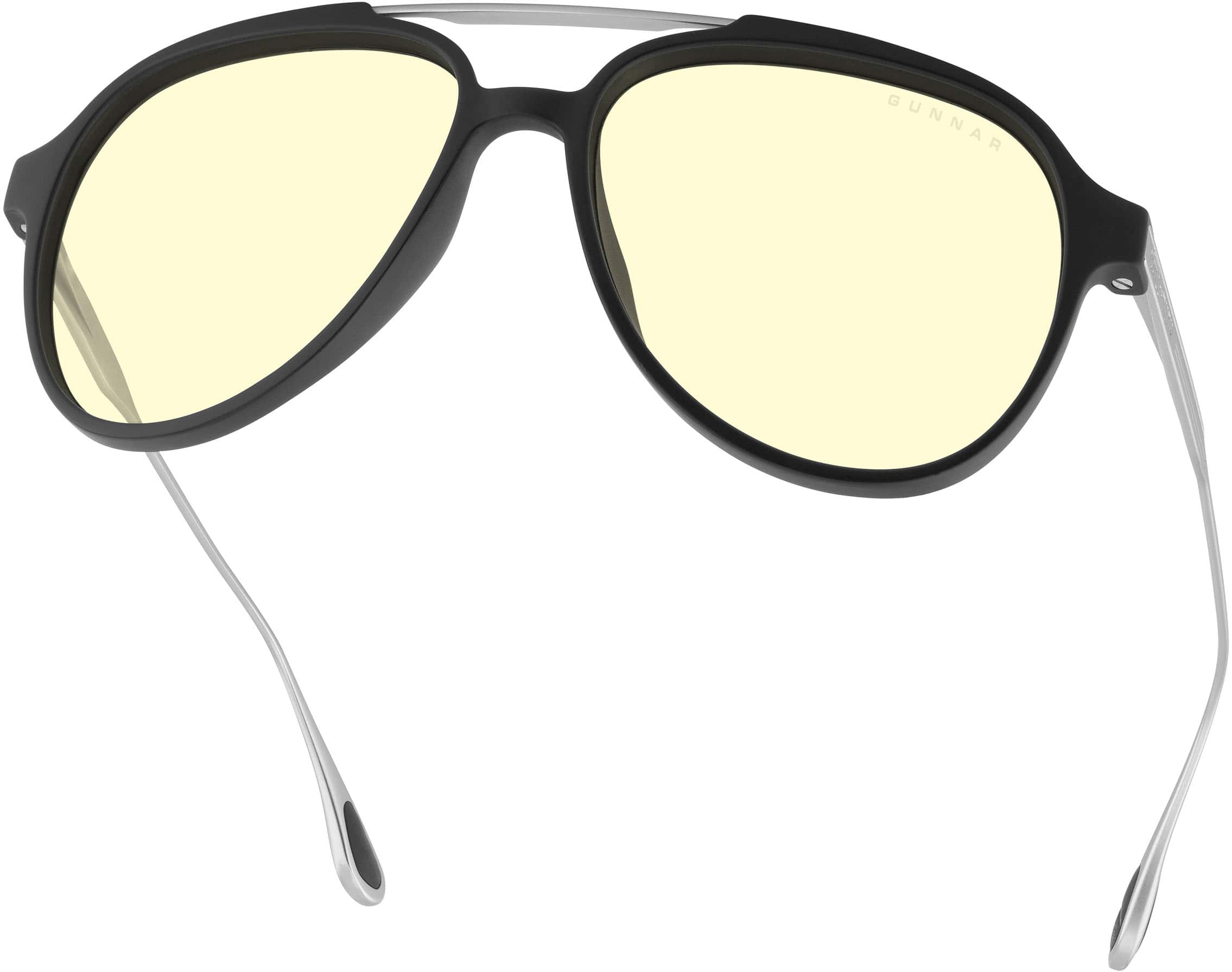 Alt View 12. GUNNAR - GUNNAR - Ghost Computer Glasses with Blue Light Reduction , Amber/Sun Shift Lenses - Onyx/Mercury.