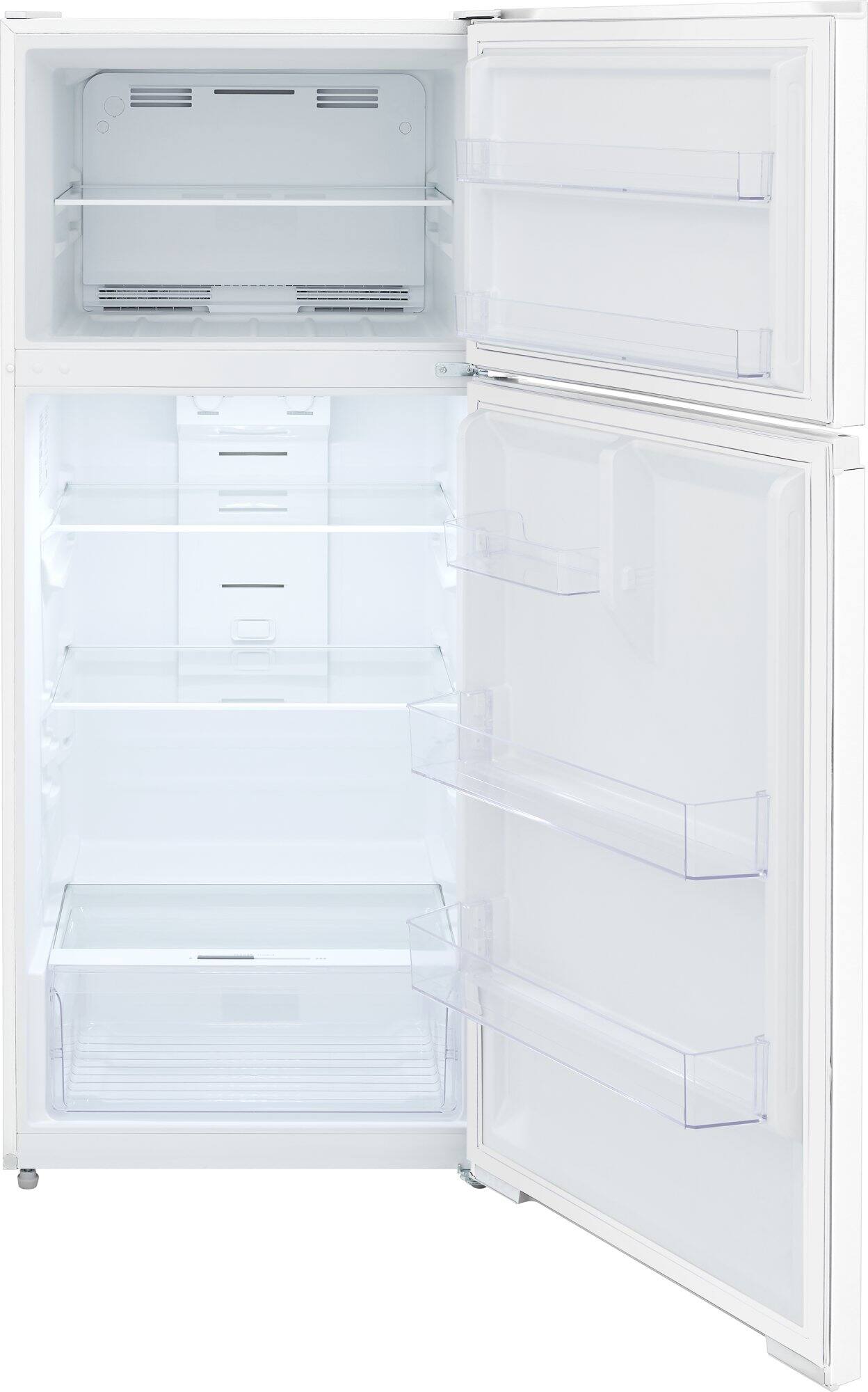 Left. Frigidaire - 16.0 Cu. Ft. Garage Ready Top Freezer Refrigerator - White.