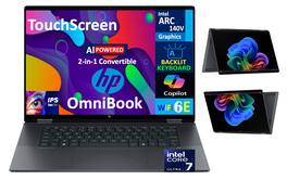 HP - OmniBook 2-in-1 Laptop 16.0 WUXGA Display (Intel Ultra 7-258V, 32GB LPDDR5X, 2TB SSD, Intel Arc 140V, Win 11 Home) - Eclipse Gray