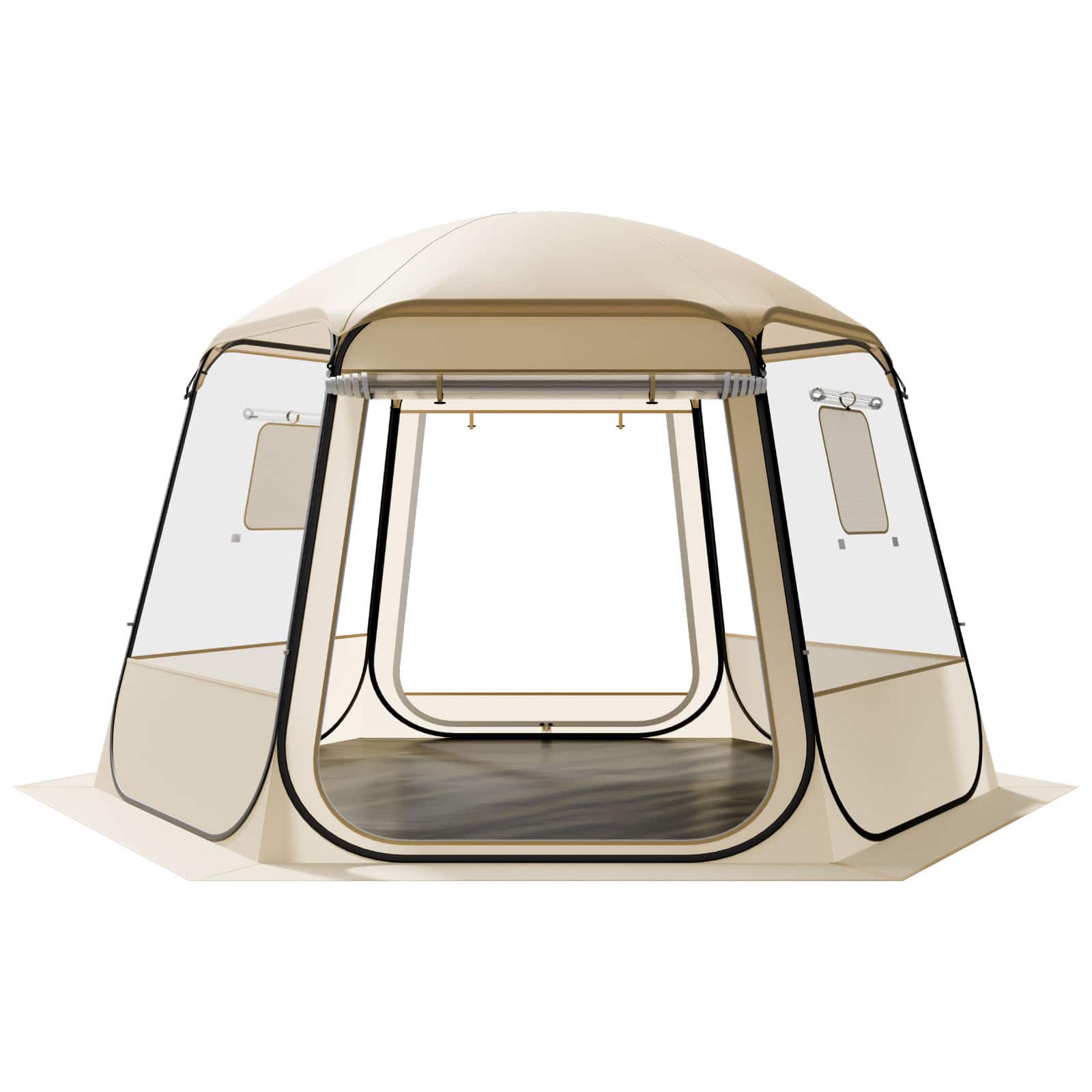 VEVOR - Pop up Bubble Tent, 11 x 10.2 ft Waterproof & UV-Resistant, Clear Camping Tent Shelter, Outdoor Garden Dome Tents - Transparent