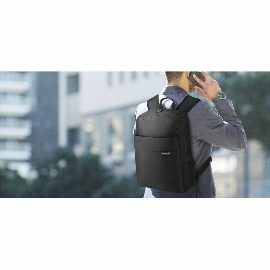 Alt View 2. Kensington - Kensington Simply Portable Lite Carrying Case (Backpack) for 16" Notebook, Accessories - Black - Mesh Fabric Body - 900D - Black.