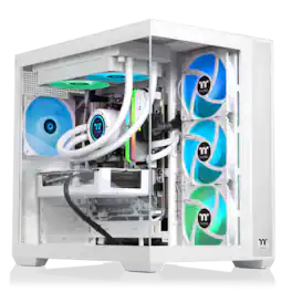 Thermaltake - LCGS View 7897XS-380 Gaming Desktop AMD Ryzen 7 7800X3D 2025, 32GB DDR5 Mem, AMD Radeon RX 9070 XT, 1TB NVMe M.2 - Black