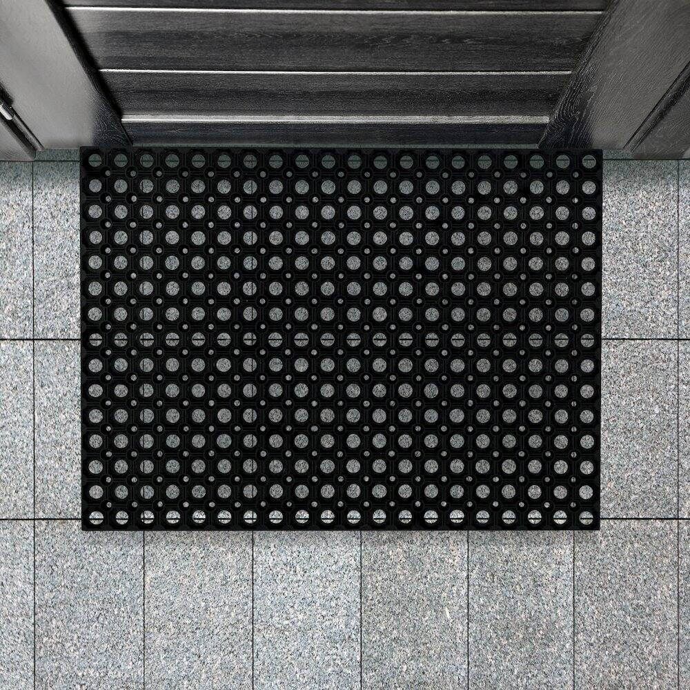 Alt View 6. Floortex - Doortex® Octomat All Seasons Black Outdoor Entrance Mat - 40" x 60" - Black.