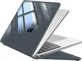 Fintie - Case for 13 inch Microsoft Surface Laptop (2025 2026) Model: 2095, Protective Slim Fit Snap-On Hard Shell Cover - Crystal Black