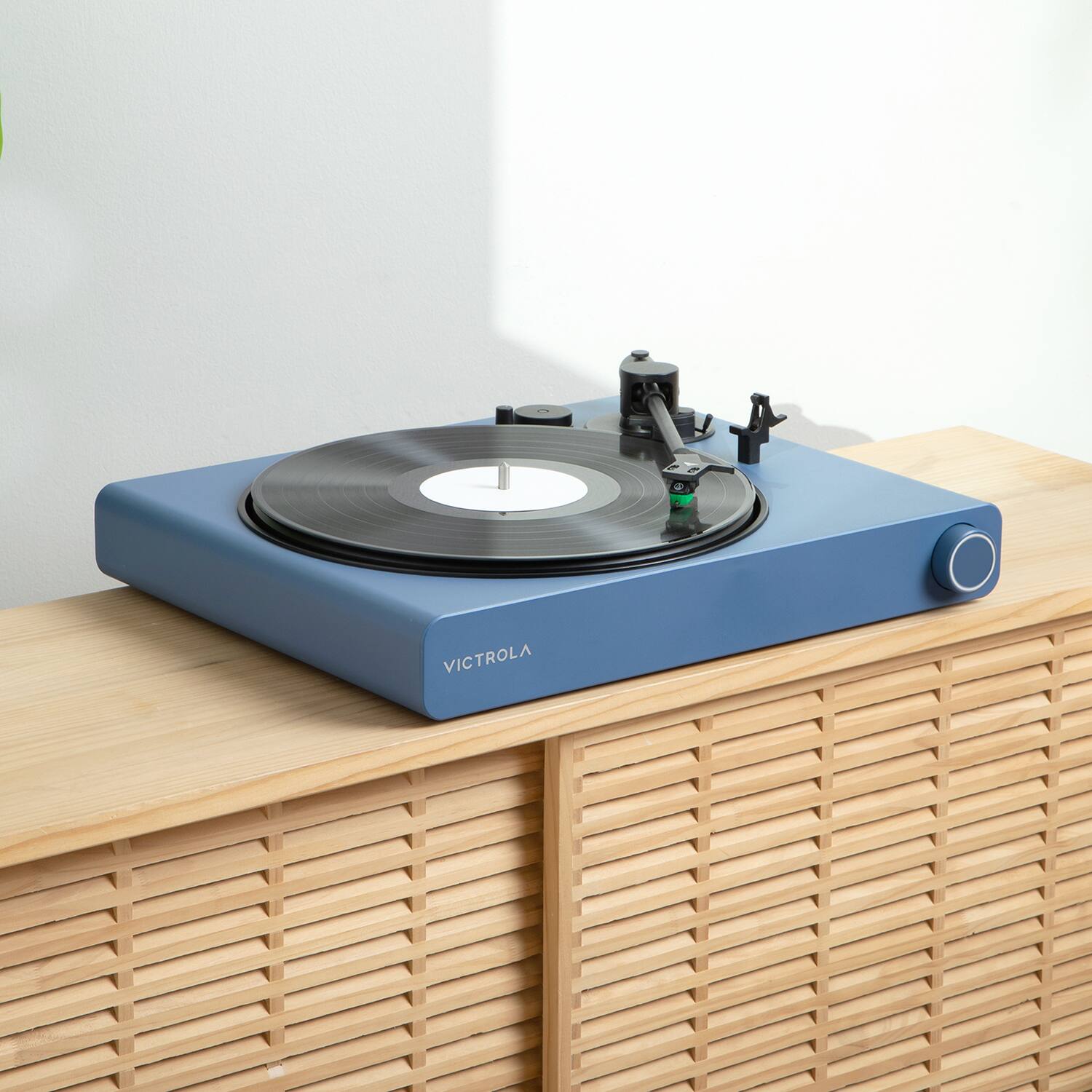 Alt View 14. Victrola - Victrola Stream Onyx – Wi-Fi and Bluetooth Turntable (Works with Sonos) - Blue.