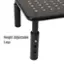 Alt View 13. Mind Reader - Monitor Stand, Height Adjustable, Ventilated Laptop Riser, Office, Metal, 14.5"L x 9.25"W x 4-5.5"H - Black.
