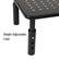 Alt View 13. Mind Reader - Monitor Stand, Height Adjustable, Ventilated Laptop Riser, Office, Metal, 14.5"L x 9.25"W x 4-5.5"H - Black.