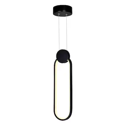 Front. CWI Lighting - Pulley 4 in LED Black Mini Pendant - Black.