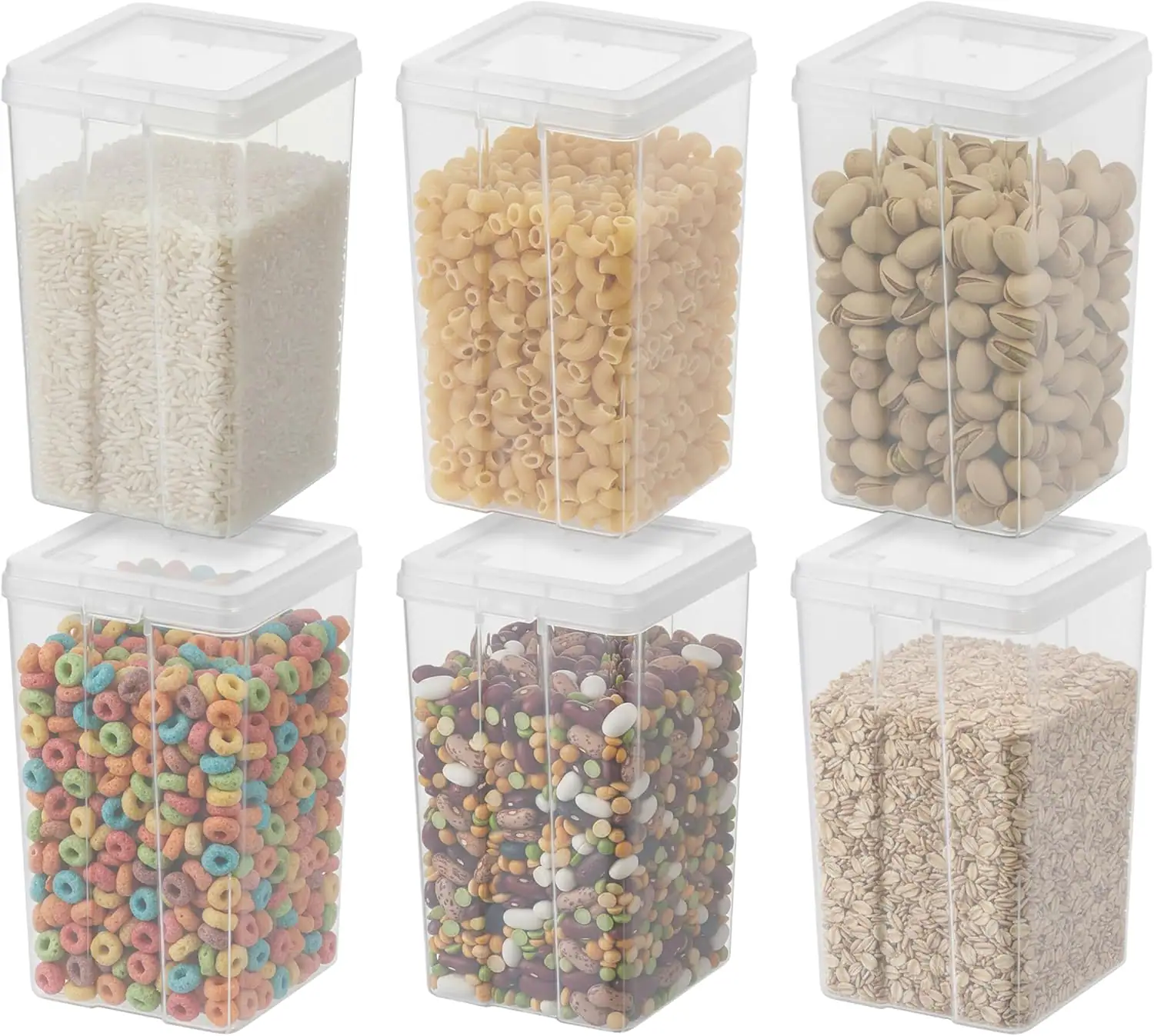 Front. IRIS USA - IRIS USA Food Storage Containers with Flip-Top Lid.