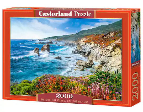 Castorland Puzzle, 2000, BIG SUR COASTLINE, CALIFORNIA, USA, Castorland, 36.2x26.8in, 92x68cm, No. C-200856-2