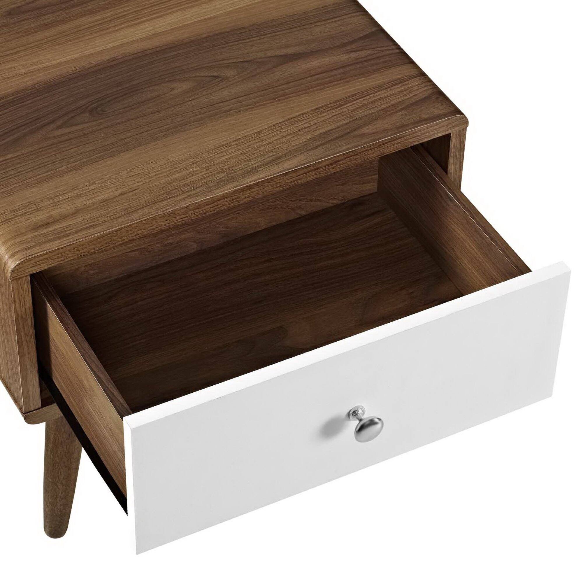 Alt View 2. Modway - Transmit Nightstand by Modway - Walnut White.