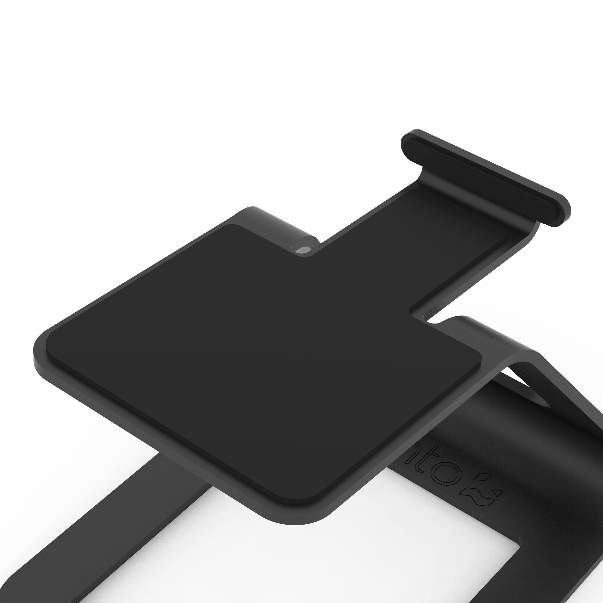 Alt View 2. Kanto - Elevated Desktop Speaker Stands for Small Speakers, Pair - Black.