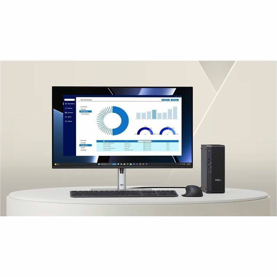 Alt View 4. Dell - Dell Pro Max FCM2250 Desktop Computer - Intel Core Ultra 7 265 - vPro Technology - 16 GB - 512 GB SSD - Micro PC - Intel - Black.
