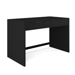 Martha Stewart - Kayden Home Office Modular Desk with 2 Drawers - Black Frame/Oil Rubbed Bronzed Hardware