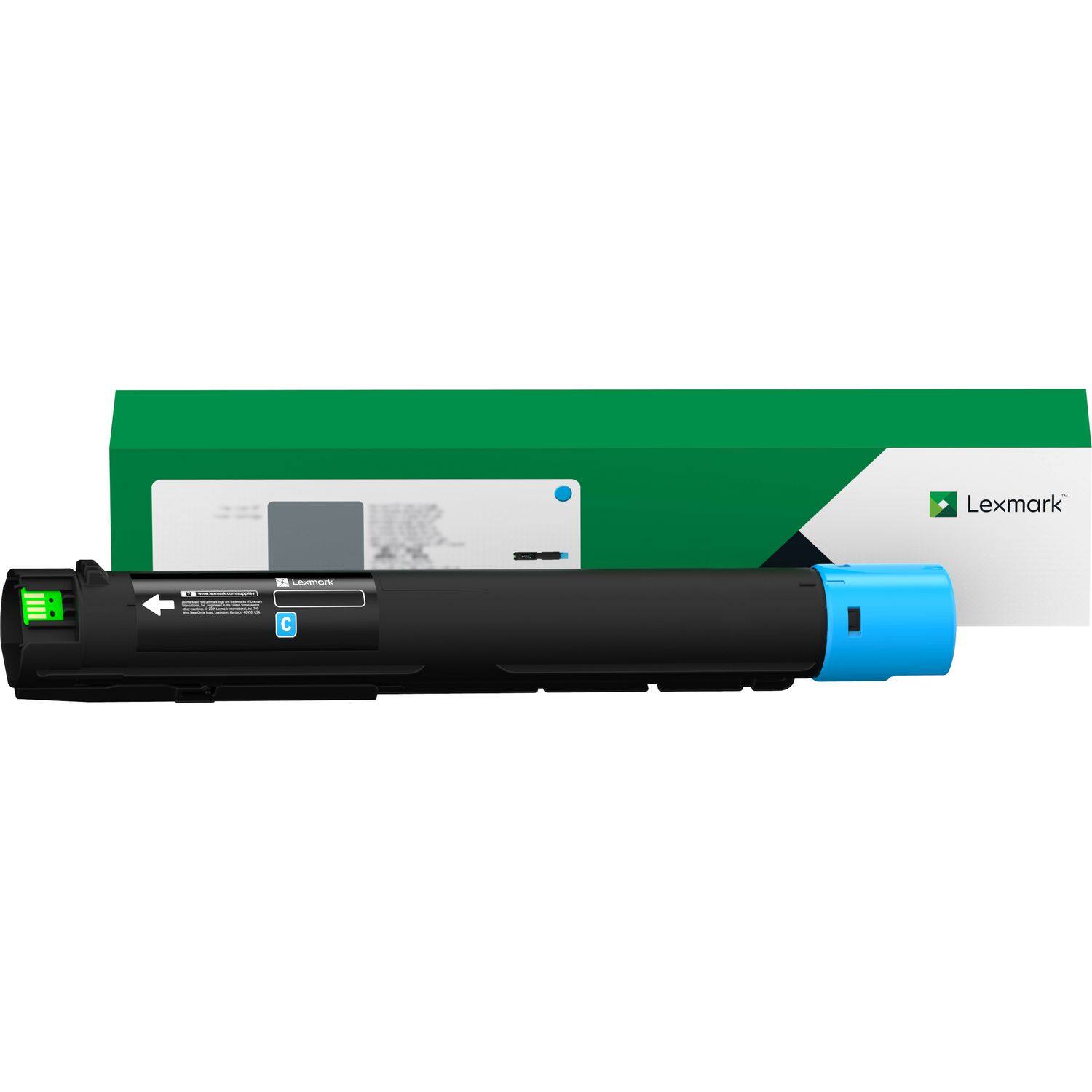 Front. Lexmark - Lexmark 85D0HC0 85D0HC0 16,500 Page-Yield Toner Cartridge - Cyan - Cyan.