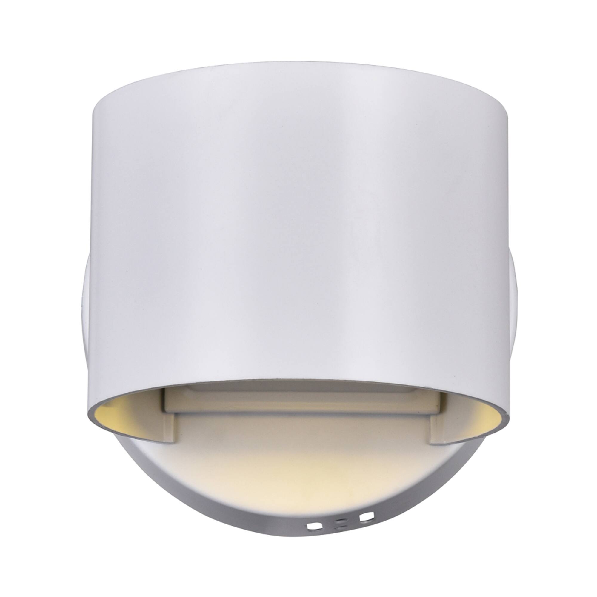 Angle. CWI Lighting - Lilliana LED Wall Sconce With White Finish - White.