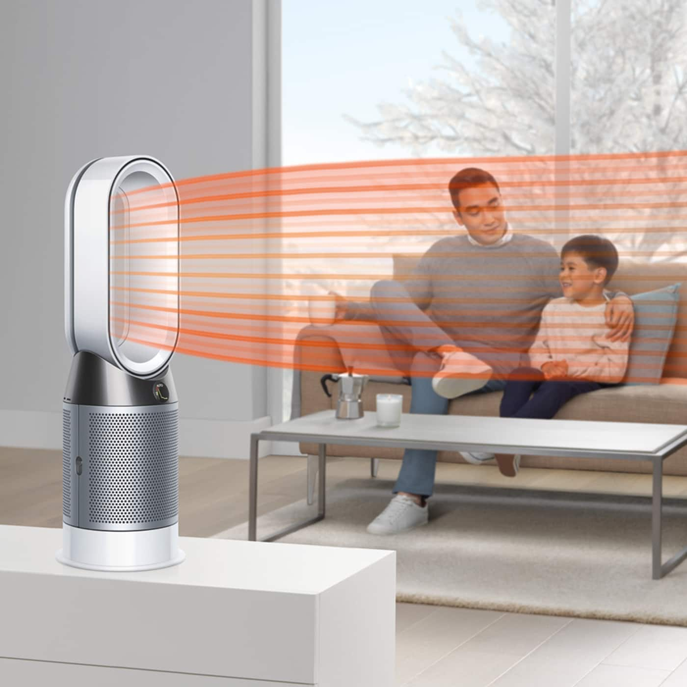 Best Buy: Dyson HP04 Pure Hot + Cool Smart Tower Air Purifier, Heater and  Fan White/Silver 385933-01