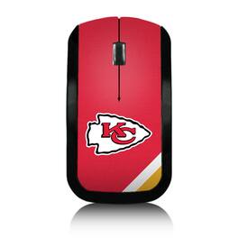 Keyscaper - Kansas City Chiefs Diagonal Stripe Wireless Mouse - Wireless - Multicolor