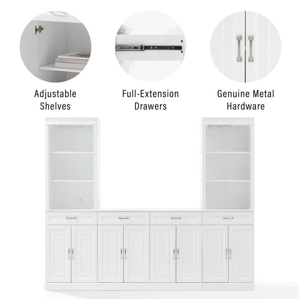 Adjustable Shelves Full-Extension Drawers Genuine Metal Hardware