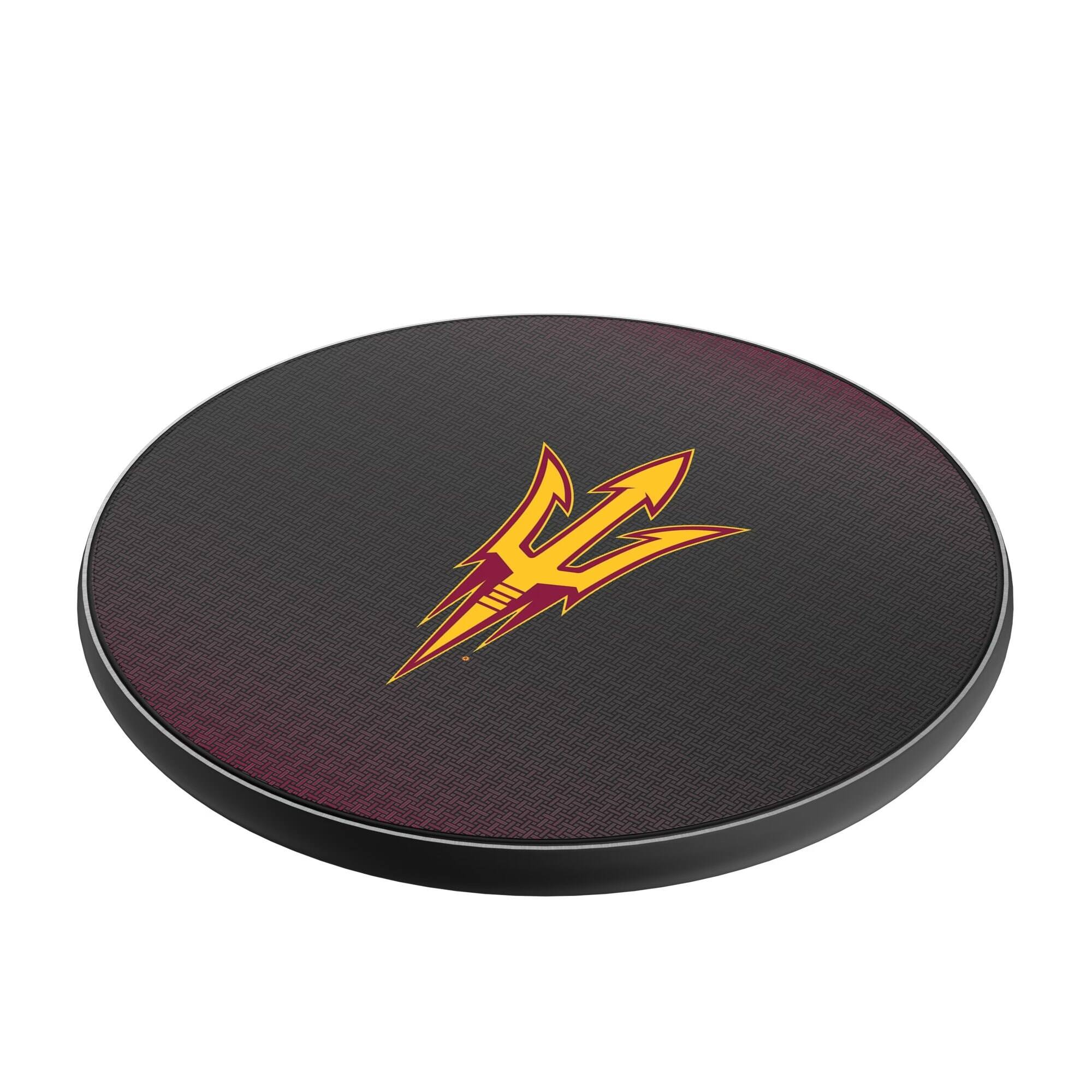 Alt View 1. Keyscaper - Arizona State Sun Devils 15 Watt Wireless Induction Charger - Black.