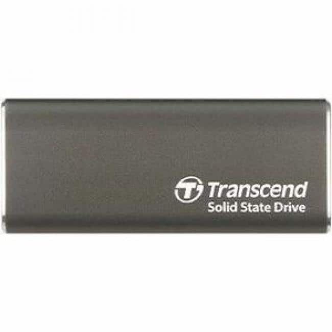 Transcend - ESD265C 1 TB Portable Rugged Solid State Drive - External - Desktop PC, Notebook, Gaming Console - Iron Gray