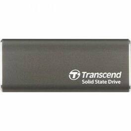 Transcend - ESD265C 1 TB Portable Rugged Solid State Drive - External - Desktop PC, Notebook, Gaming Console - Iron Gray