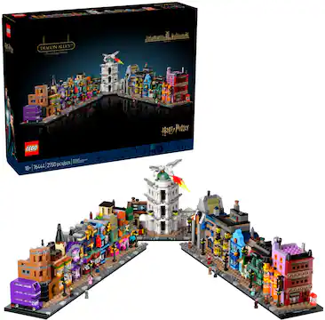 Harry Potter Diagon Alley Wizarding Shops Collectible Building Set 76444