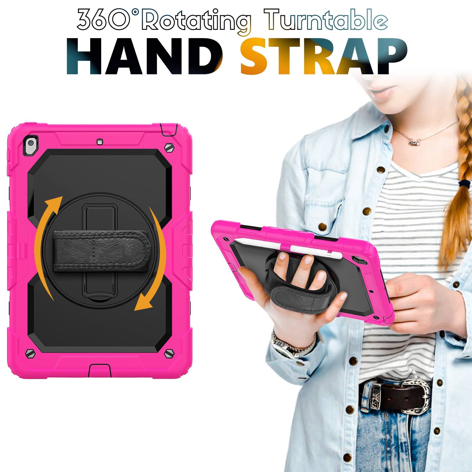 360° Rotating Turntable HAND STRAP