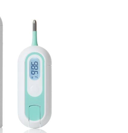 Front. RTMB - Children's 3-in-1 Digital Baby Thermometer for Infants, Toddlers - Red.